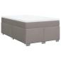 Preview: Boxspringbett mit Matratze Taupe 120x190 cm Stoff