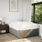 Preview: Boxspringbett mit Matratze Taupe 120x190 cm Stoff