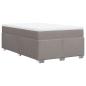 Preview: Boxspringbett mit Matratze Taupe 120x190 cm Stoff