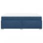 Preview: Boxspringbett mit Matratze Blau 140x200 cm Stoff