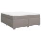 Preview: Boxspringbett mit Matratze Taupe 180x200 cm Stoff