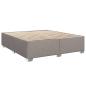Preview: Boxspringbett mit Matratze Taupe 180x200 cm Stoff