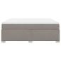 Preview: Boxspringbett mit Matratze Taupe 180x200 cm Stoff