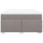 Preview: Boxspringbett mit Matratze Taupe 160x200 cm Stoff