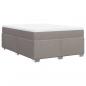 Preview: Boxspringbett mit Matratze Taupe 140x200 cm Stoff