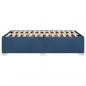 Preview: Bettgestell Blau 120x190 cm Stoff