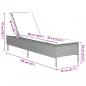 Preview: Sonnenliegen mit Auflagen 2 Stk. Grau Poly Rattan