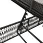Preview: ARDEBO.de - Sonnenliegen mit Auflagen 2 Stk. Schwarz Poly Rattan