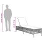 Preview: Sonnenliegen mit Auflagen 2 Stk. Schwarz Poly Rattan
