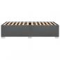 Preview: Bettgestell ohne Matratze Dunkelgrau 90x190 cm Stoff