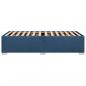 Preview: Bettgestell Blau 90x190 cm Stoff