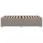 Preview: Bettgestell Taupe 90x190 cm Stoff