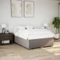 Preview: Bettgestell ohne Matratze Taupe 140x190 cm Stoff