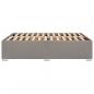 Preview: Bettgestell ohne Matratze Taupe 140x190 cm Stoff