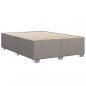 Preview: Bettgestell ohne Matratze Taupe 140x190 cm Stoff