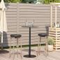 Preview: Gartentisch Rund Schwarz Ø60x105 cm Stahl