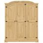 Preview: Kleiderschrank Corona 151,5x52x186 cm Massivholz Kiefer