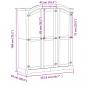 Preview: Kleiderschrank Corona 151,5x52x186 cm Massivholz Kiefer