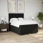 Preview: Boxspringbett mit Matratze Schwarz 140x200 cm Stoff