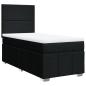Preview: Boxspringbett mit Matratze Schwarz 90x200 cm Stoff