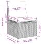 Preview: 9-tlg. Garten-Sofagarnitur mit Kissen Beige Poly Rattan