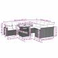 Preview: 10-tlg. Garten-Sofagarnitur mit Kissen Beige Poly Rattan