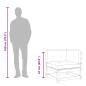 Preview: 3-Sitzer-Sofa Dunkelgrau 210 cm Stoff