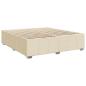 Preview: Boxspringbett mit Matratze Creme 180x200 cm Stoff