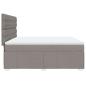 Preview: Boxspringbett mit Matratze Taupe 180x200 cm Stoff