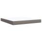 Preview: Boxspringbett mit Matratze Taupe 180x200 cm Stoff