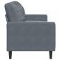 Preview: 3-Sitzer-Sofa Dunkelgrau 180 cm Samt
