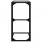 Preview: Beistelltisch mit Glasplatte Transparent 40x30x61,5 cm Stahl