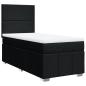 Preview: Boxspringbett mit Matratze Schwarz 90x200 cm Stoff