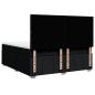 Preview: Boxspringbett mit Matratze Schwarz 180x200 cm Stoff