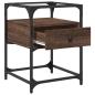 Preview: Nachttische 2 Stk. Braun Eichen-Optik 40x40x55 cm Holzwerkstoff