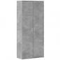 Preview: Highboard Betongrau 80x35x180 cm Holzwerkstoff