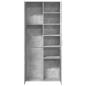 Preview: Highboard Betongrau 80x35x180 cm Holzwerkstoff