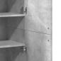 Preview: Highboard Betongrau 80x35x180 cm Holzwerkstoff