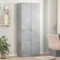 Preview: ARDEBO.de - Highboard Betongrau 70x35x180 cm Holzwerkstoff