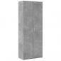 Preview: Highboard Betongrau 70x35x180 cm Holzwerkstoff