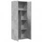 Preview: Highboard Betongrau 70x35x180 cm Holzwerkstoff