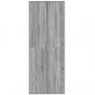 Preview: Highboard Grau Sonoma 70x35x180 cm Holzwerkstoff