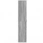 Preview: Highboard Grau Sonoma 70x35x180 cm Holzwerkstoff