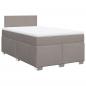 Preview: Boxspringbett mit Matratze Taupe 120x190 cm Stoff