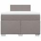 Preview: Boxspringbett mit Matratze Taupe 120x190 cm Stoff