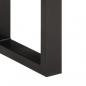 Preview: Bank 160 cm Massivholz Akazie und Stahl
