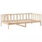 Preview: Tagesbett und Bank mit Dach 90x190 cm Kiefernholz