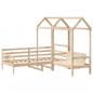 Preview: Tagesbett und Bank mit Dach 90x200 cm Kiefernholz