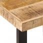Preview: Bank 160 cm Raues Mangoholz und Stahl