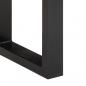 Preview: Bank 160 cm Raues Mangoholz und Stahl
